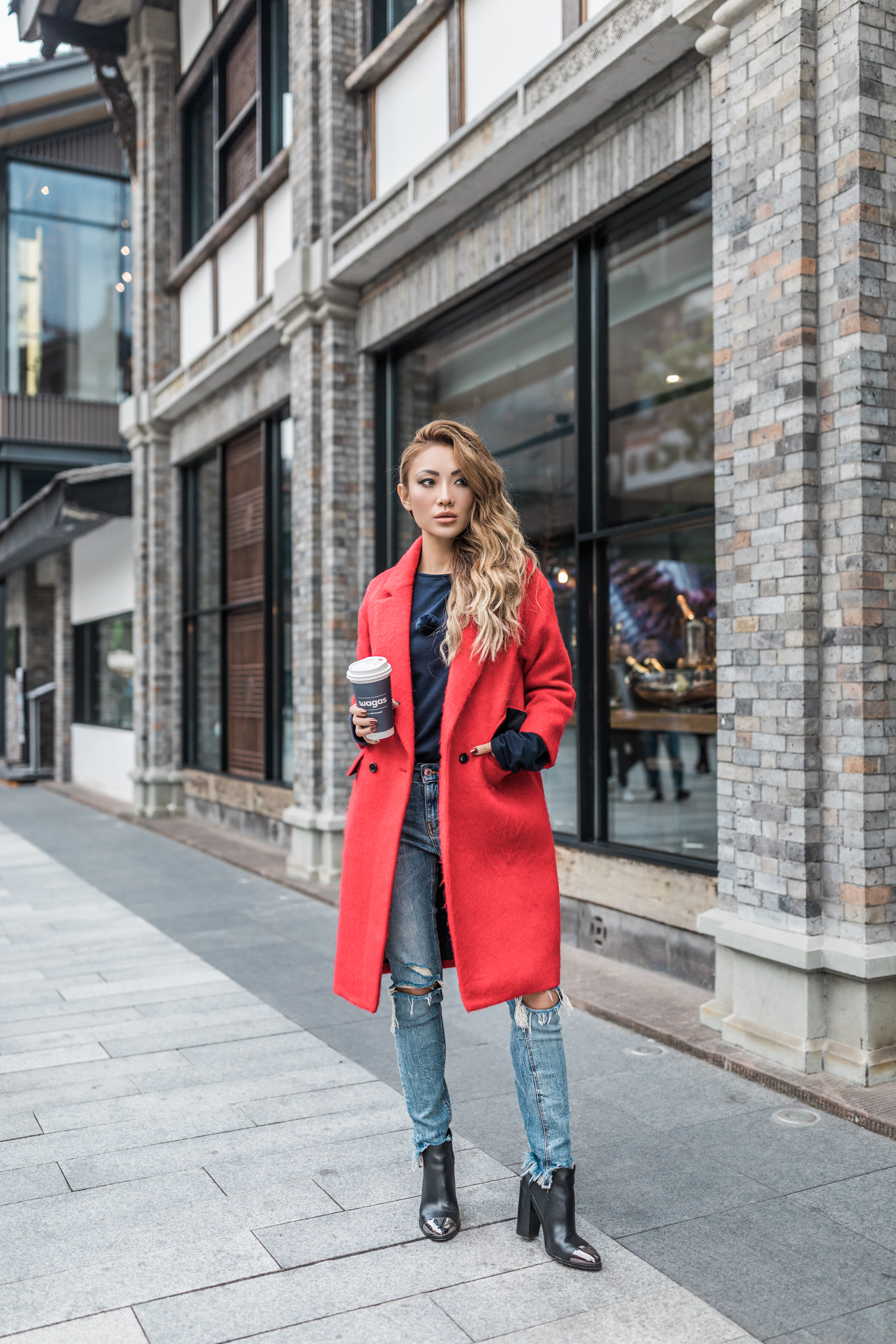 Essential Winter Coats Every Girl Should Own - Red Menswear Coat // NotJessFashion.com