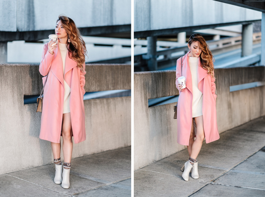 How To Style A Pink Coat // NotJessFashion.com