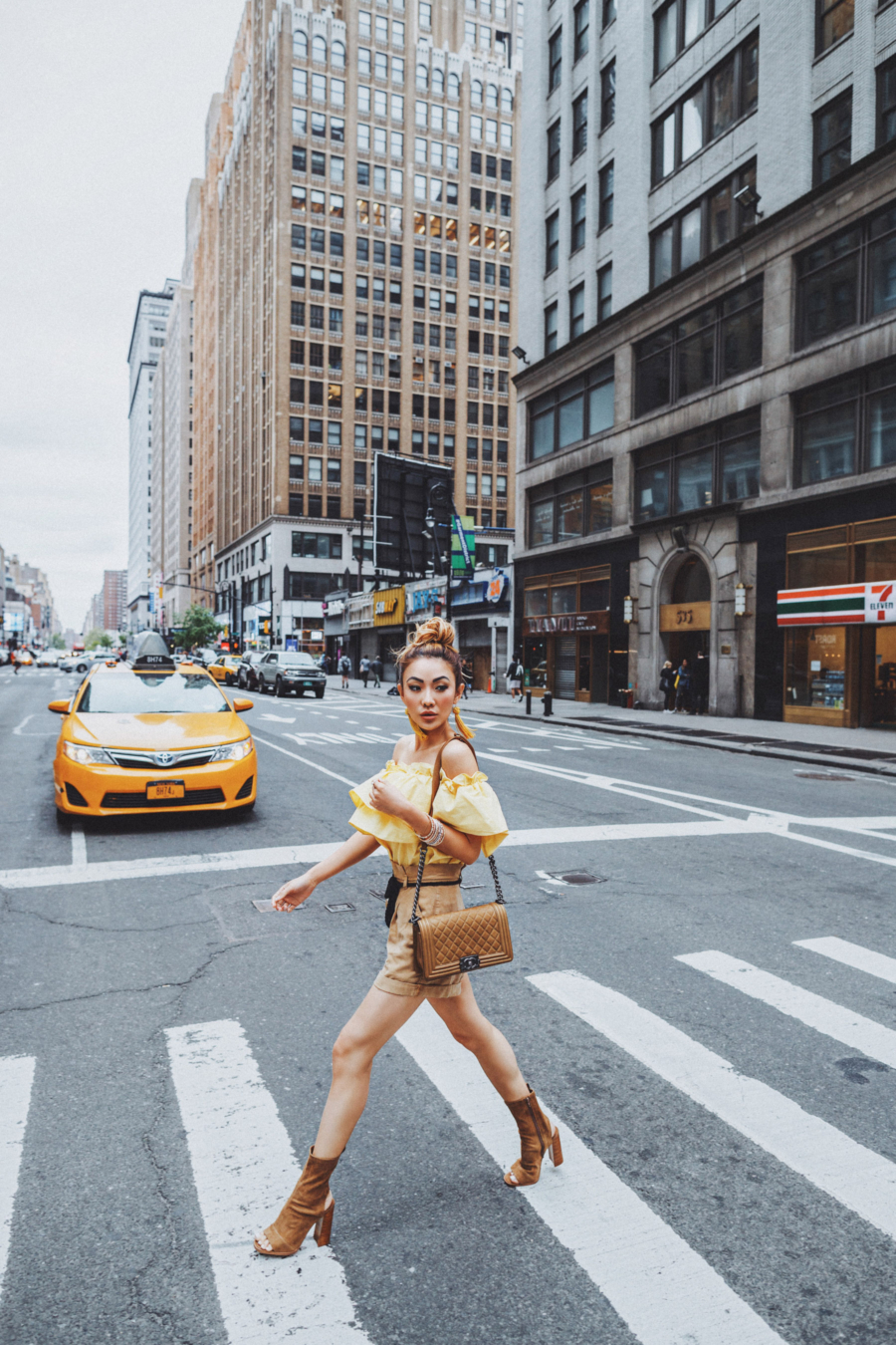 Yellow Top Streetstyle - The Garment District Comes to Life Again // Notjessfashion.com