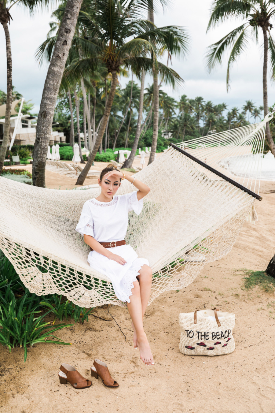 White Outfit Beach Hammock - Discover Puerto Rico's Best Kept Secret // NotJessFashion.com