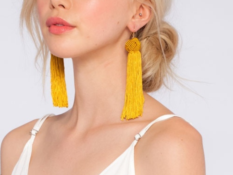 Tassel Earrings - 5 Colorful Statement Earrings for Lazy Days // NotJessFashion.com