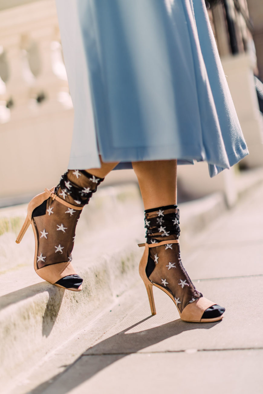 THE SOCKS AND SANDALS TREND IS PERFECT FOR SPRING
