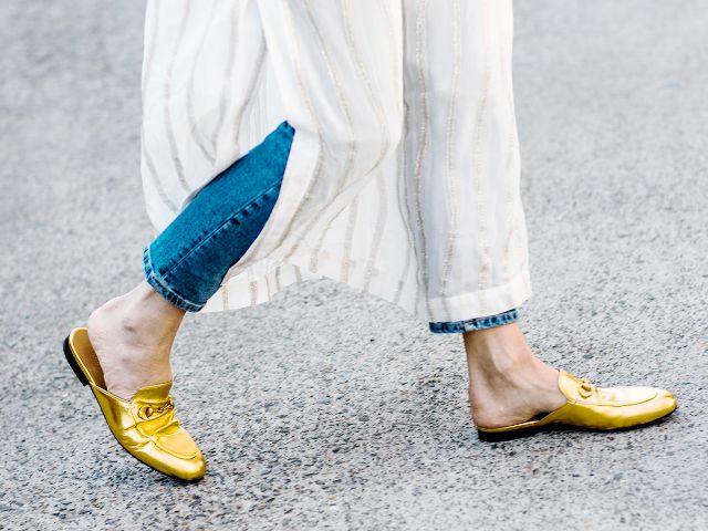 Best Mule Brands for Spring and Summer - Gucci Mule Loafers in Gold // Notjessfashion.com
