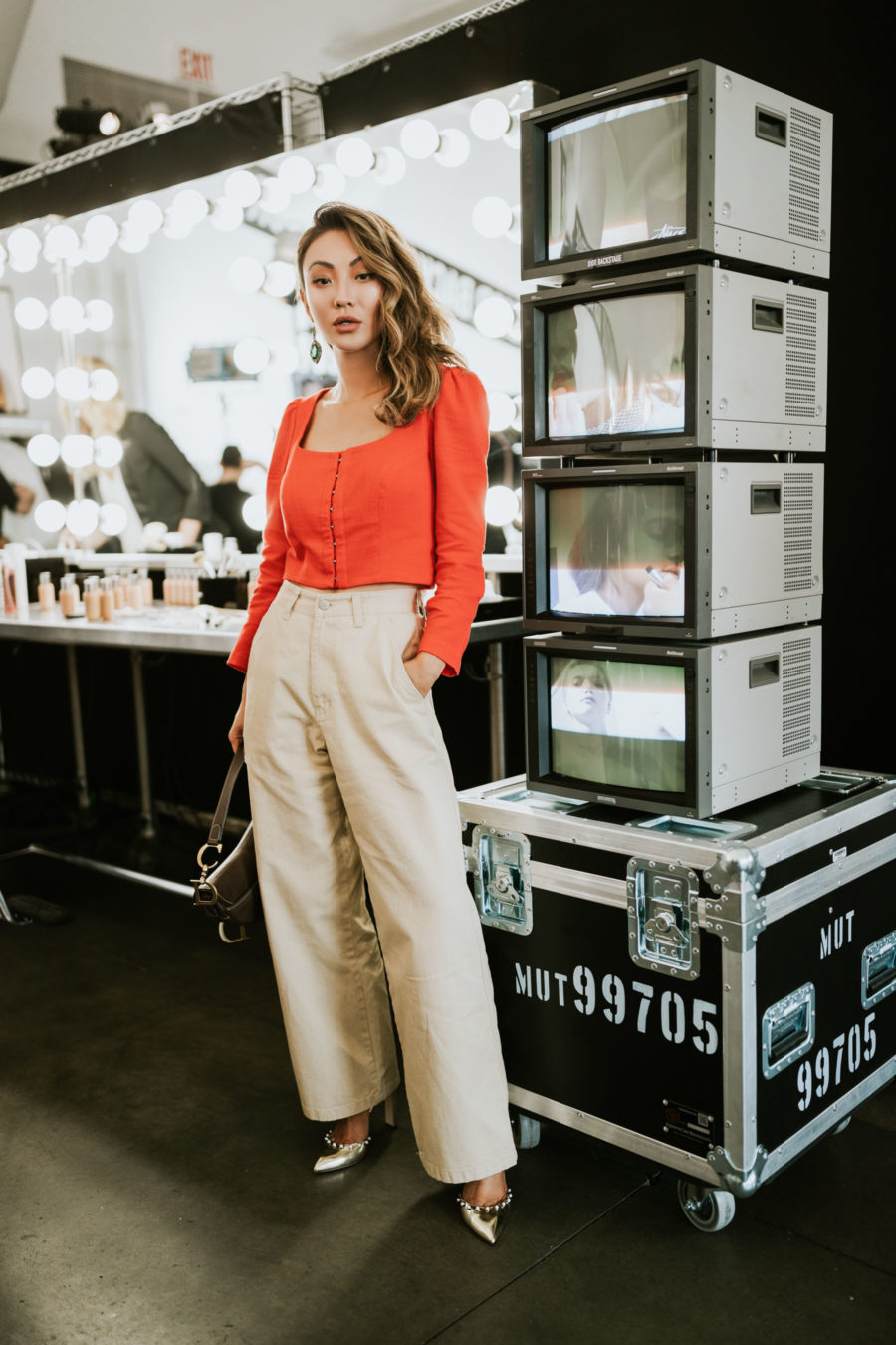 What to Wear to Your Next Blogger Event - Dior Backstage Event, square neck top // Notjessfashion.com