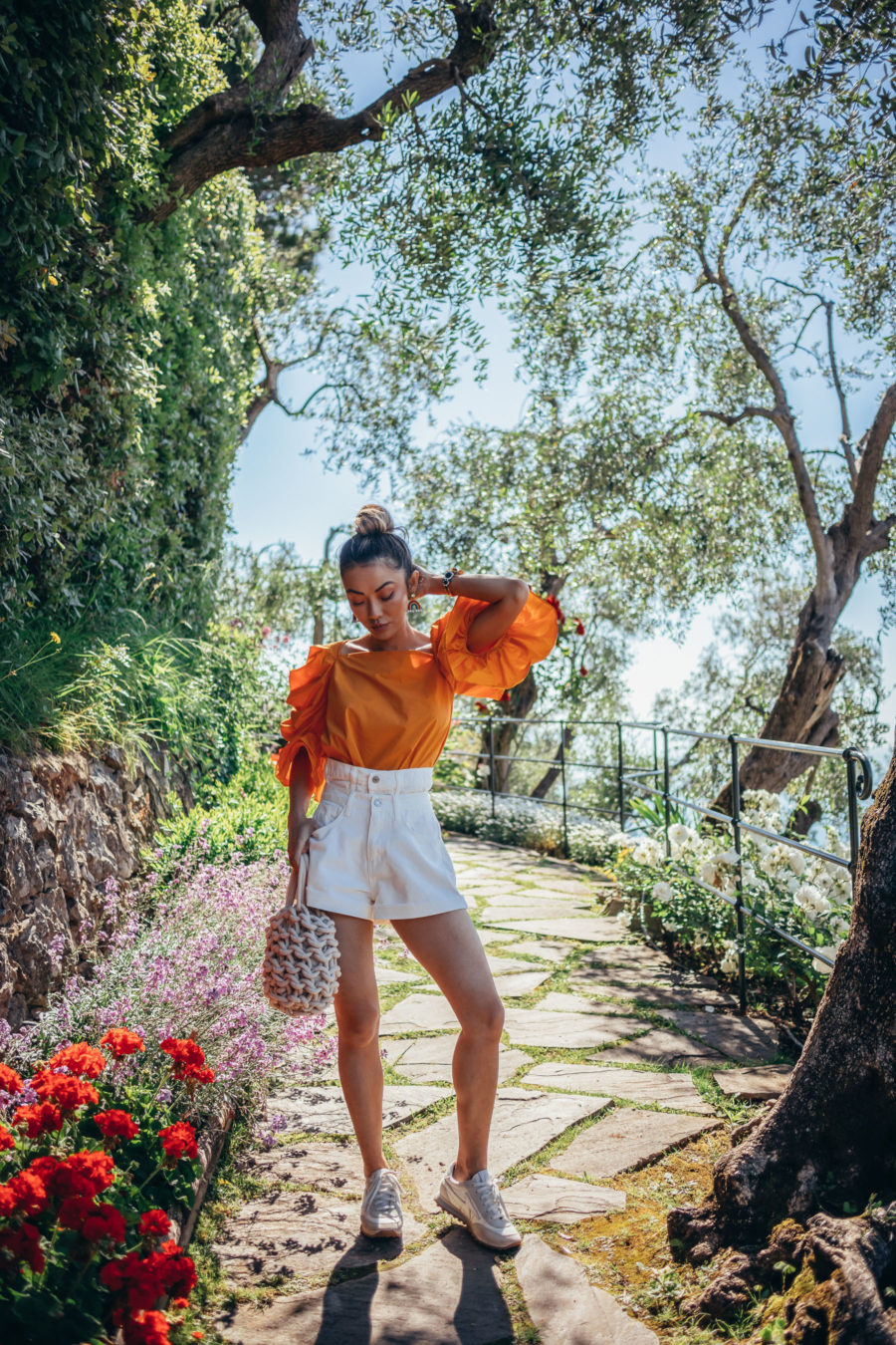 5 Perfect Summer Outfits for Every Activity - double button white shorts // Notjessfashion.com