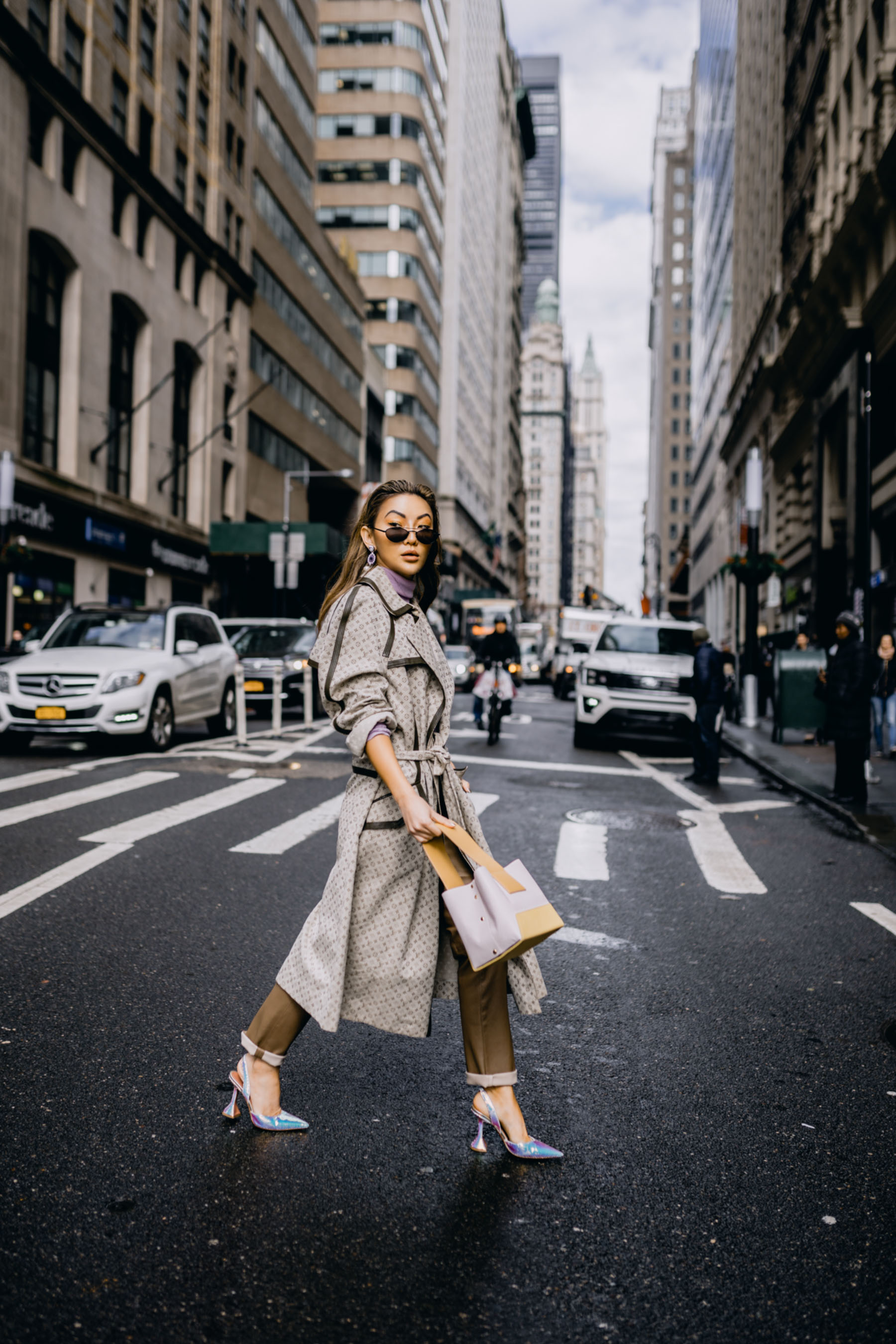 biggest fall fashion trends 2019, fashion week street style, cool trench coat, louis vuitton trench coat // Notjessfashion.com
