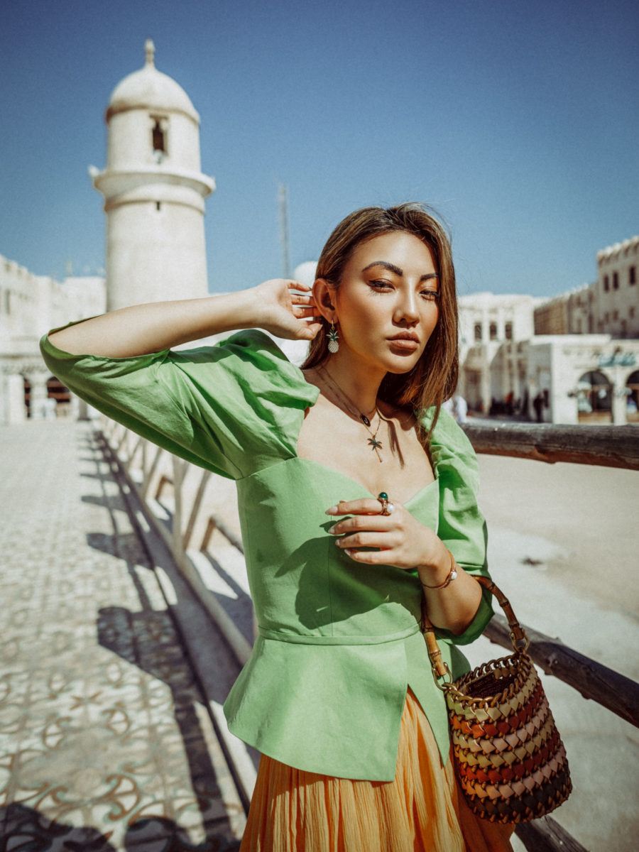 The Best Colors for Spring 2019, Colors fashion girls are wearing for spring, green and yellow outfit // Notjessfashion.com