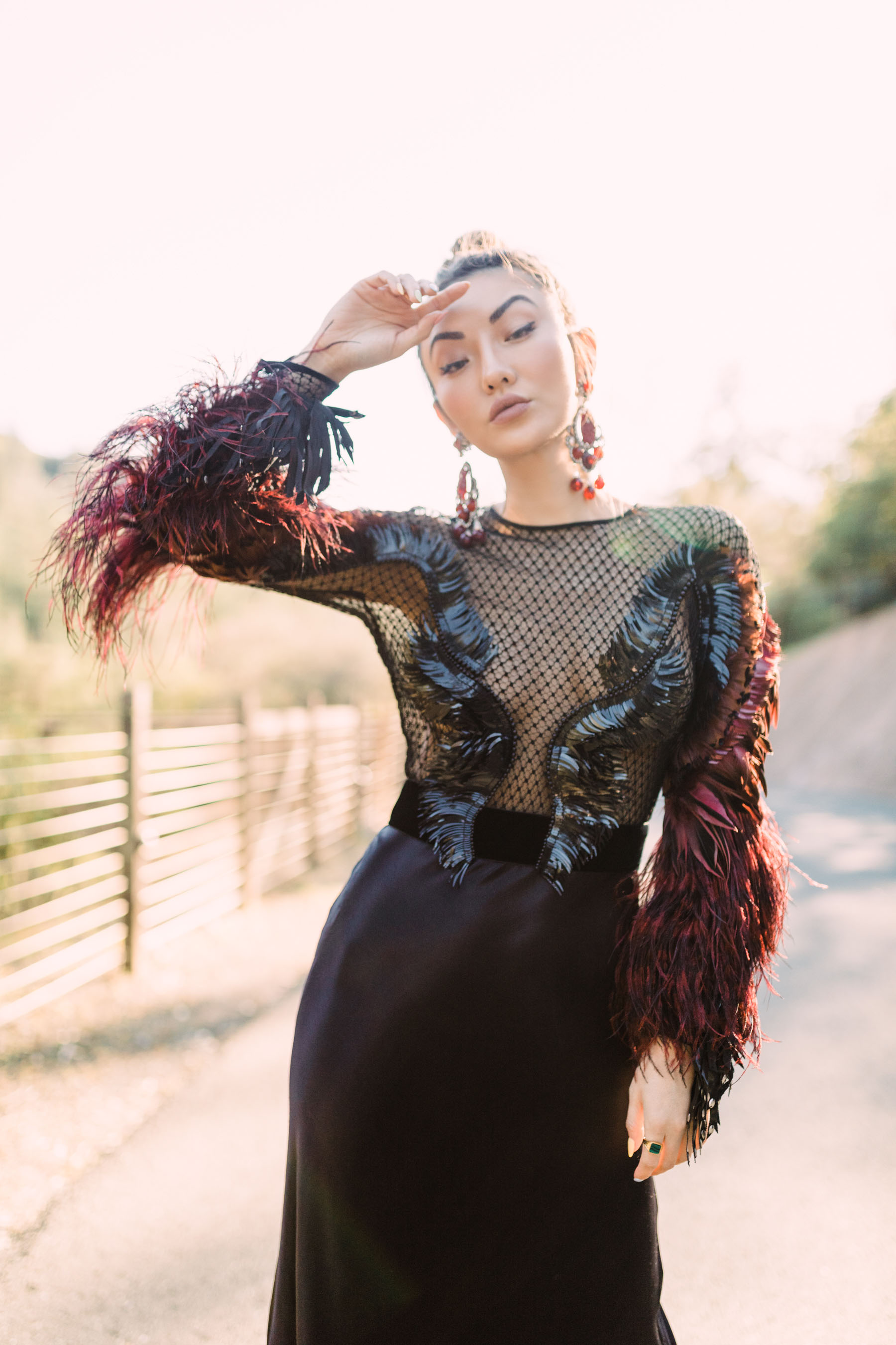 biggest fall fashion trends 2019, feathers fashion trend, feather sleeves // Notjessfashion.com
