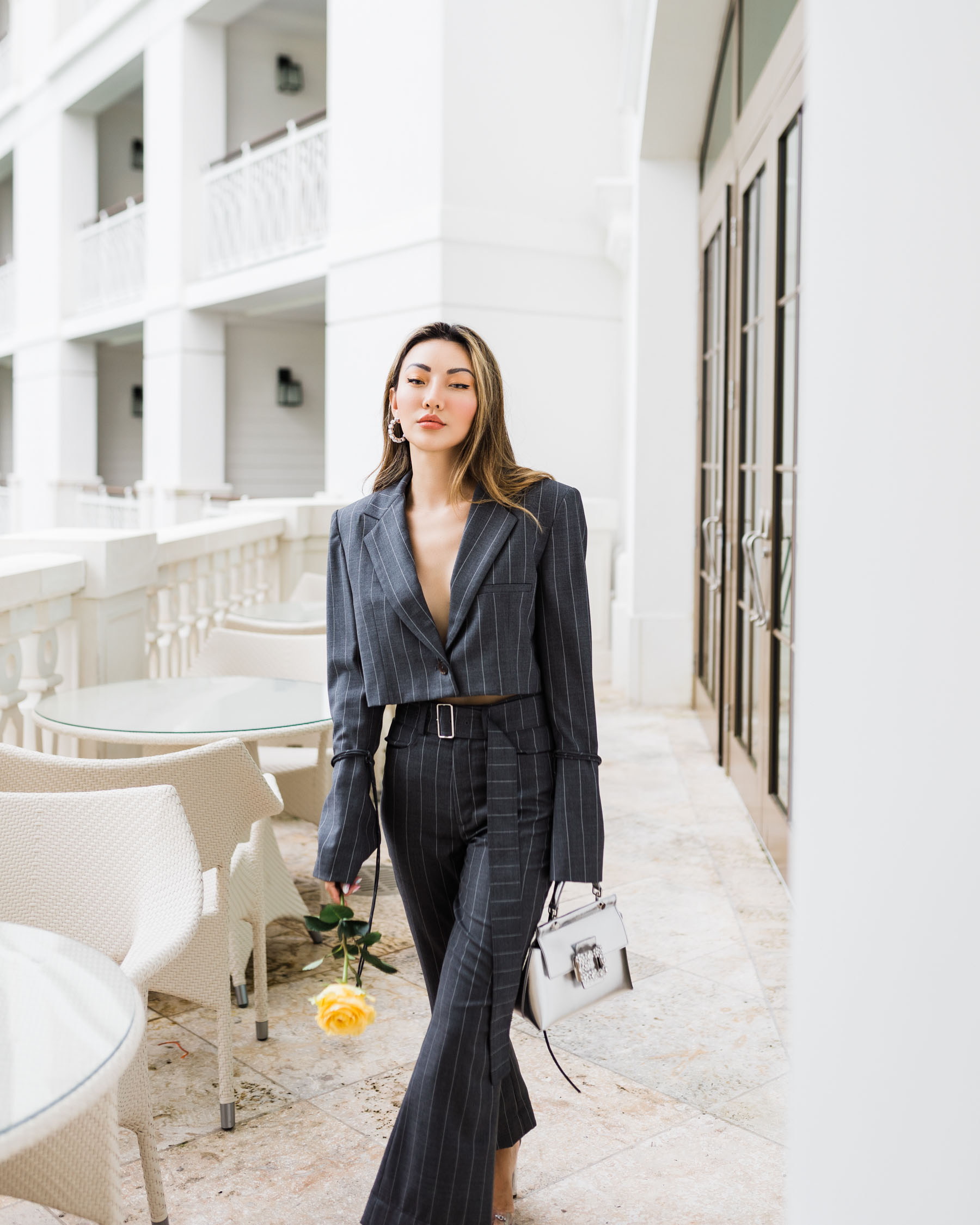 resume tools and tips, pinstripe suit set // notjessfashion.com