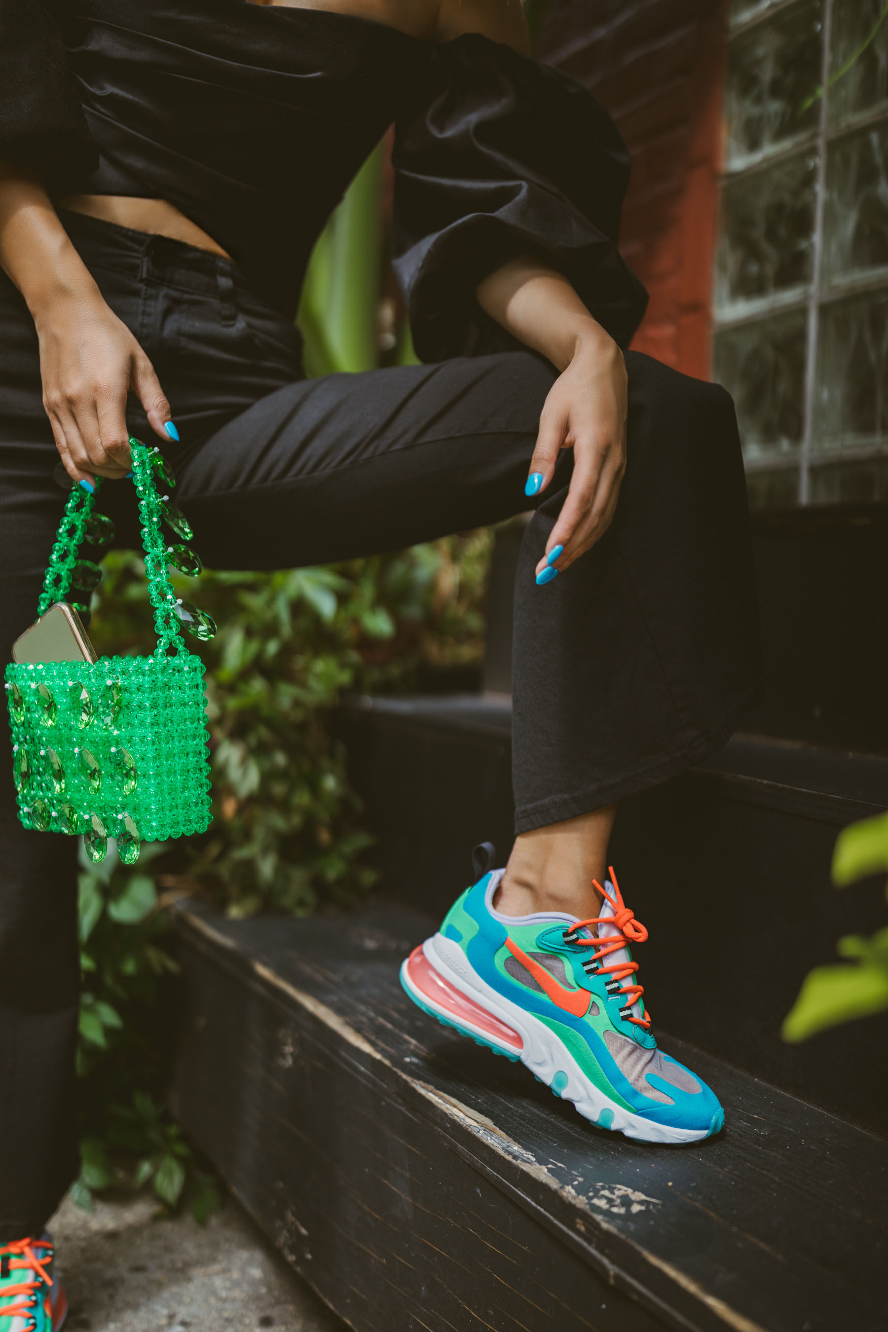 best fashion sneakers for fall, Nike React 270’s Women’s Psychedelic Colorway, Nike React 270 sneakers, bold sneakers // Notjessfashion.com