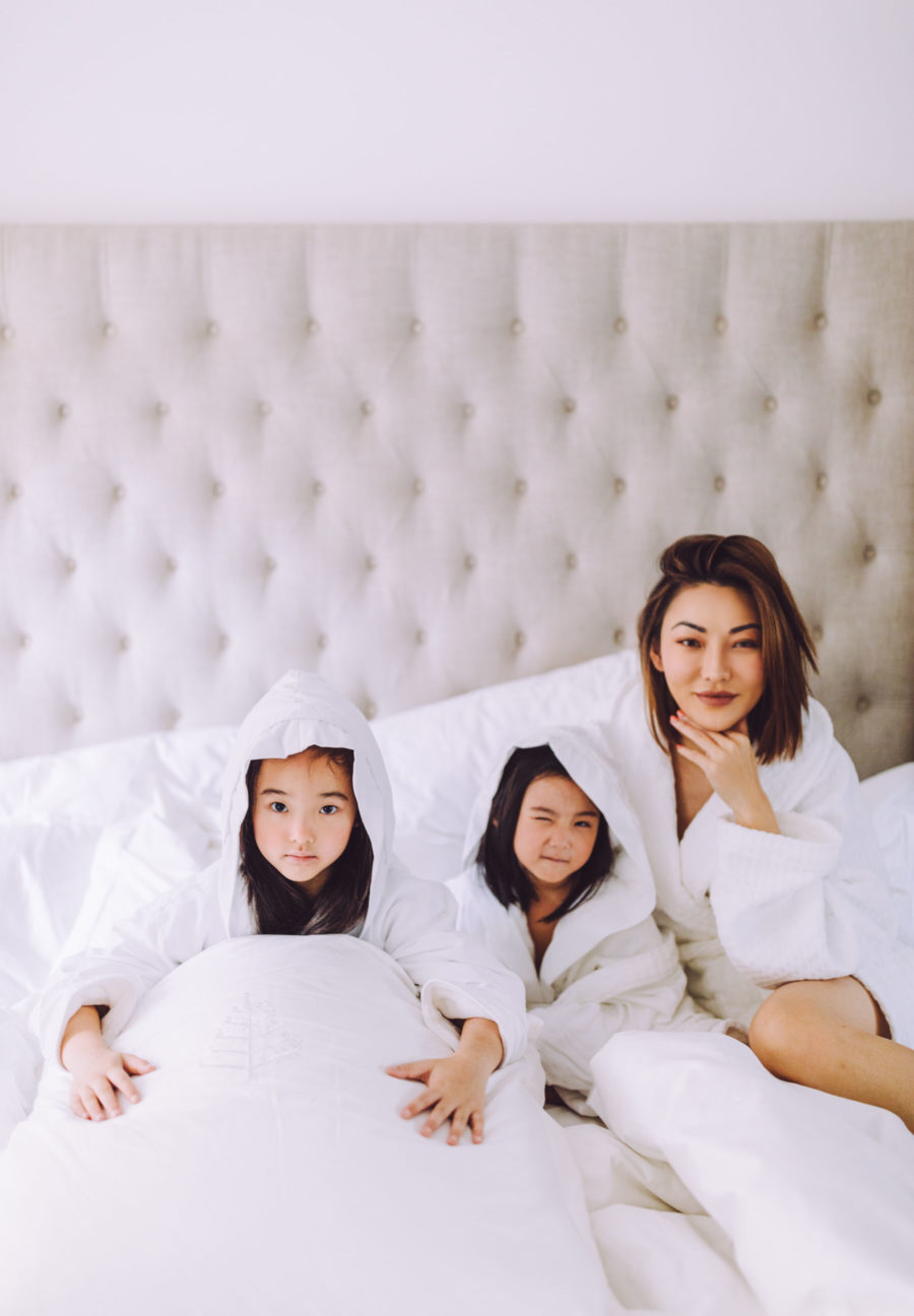 jessica wang makes bedroom feel like a 5-star hotel with four seasons at home bedding // Notjessfashion.com