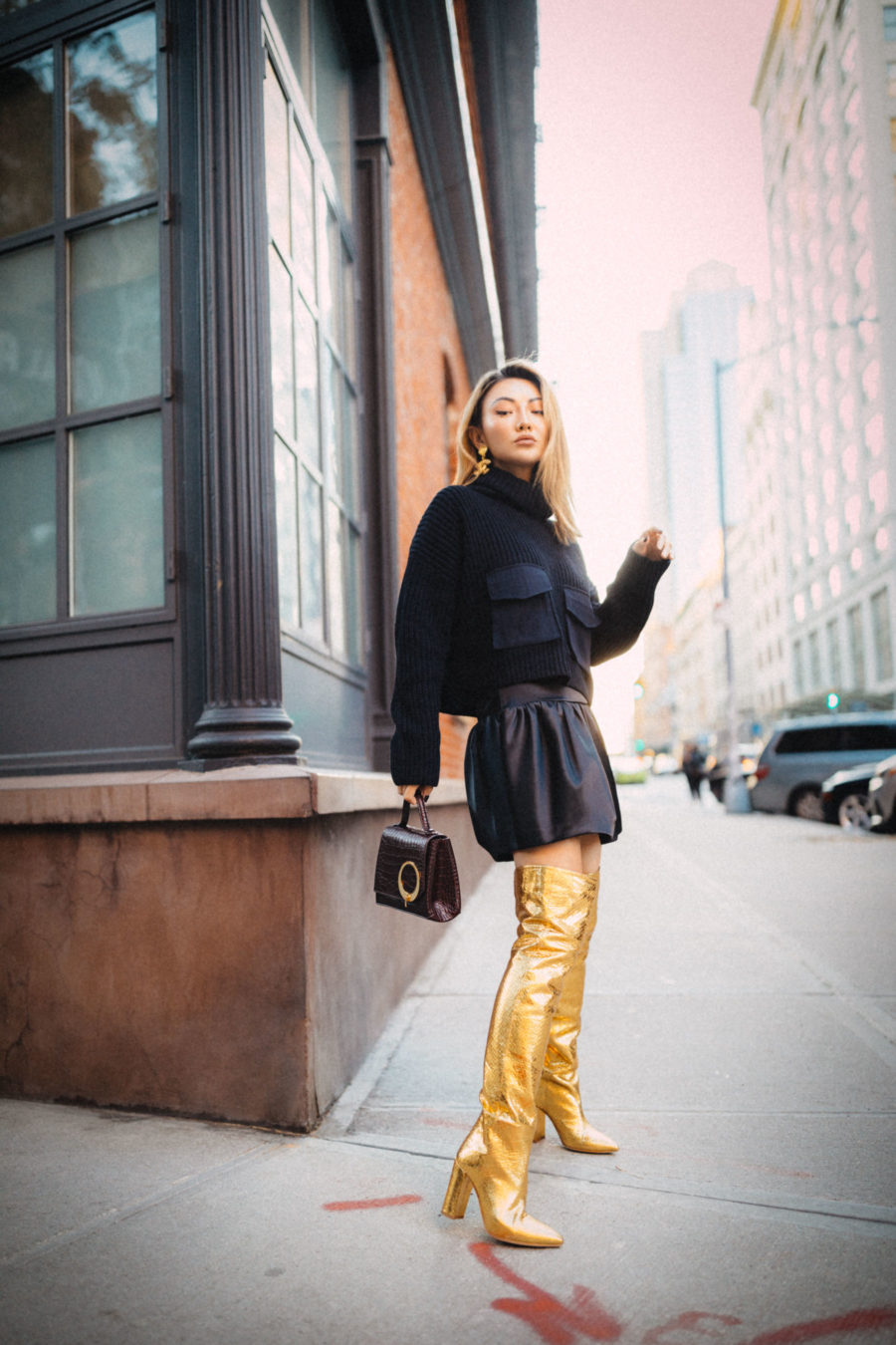 fashion blogger jessica wang wears paris texas boots and shares her budgeting tips to control your holiday shopping // Notjessfashion.com