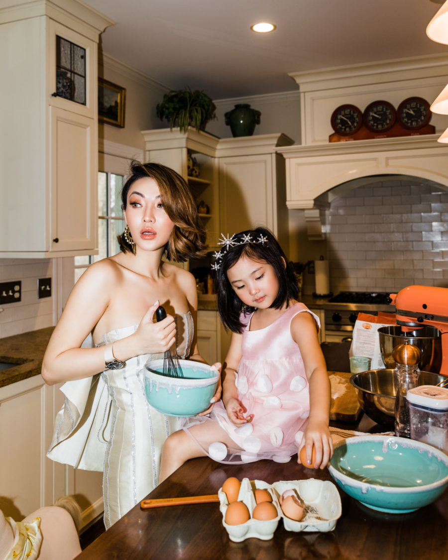 fashion blogger jessica wang baking in the kitchen and shares online learning resources for kids // Jessica Wang - Notjessfashion.com