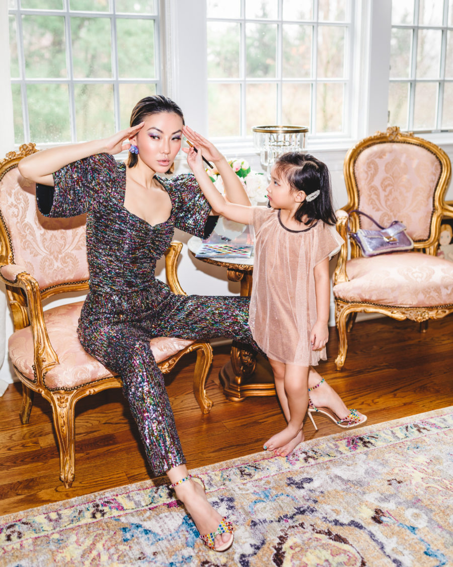 fashion blogger jessica wang puts on makeup with her daughter and shares online learning resources for kids // Jessica Wang - Notjessfashion.com