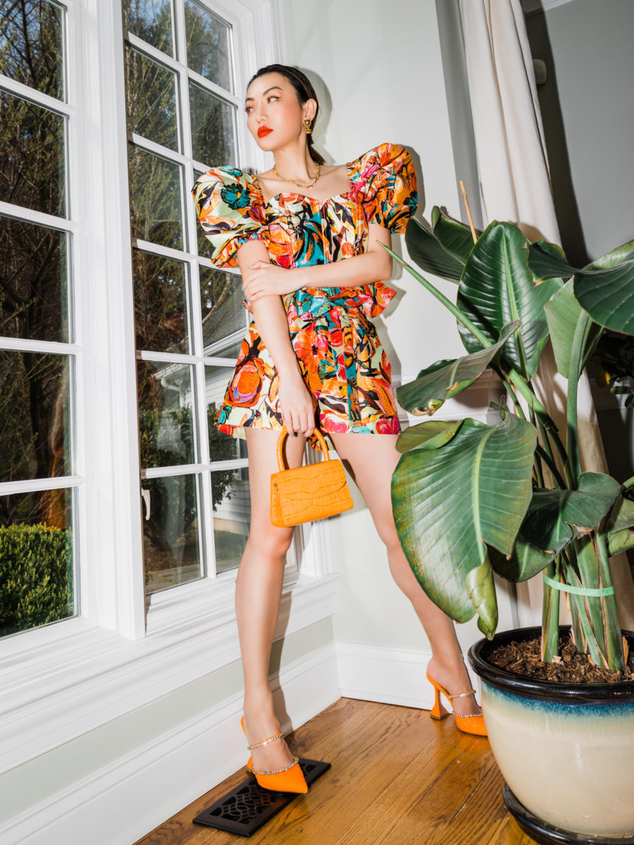 trendy handbags for summer featuring by far orange bag // Jessica Wang - Notjessfashion.com