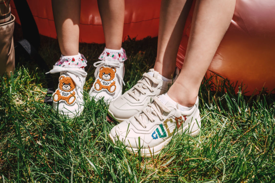 gucci sneakers and moschino sneakers for little girls // Jessica Wang - Notjessfashion.com