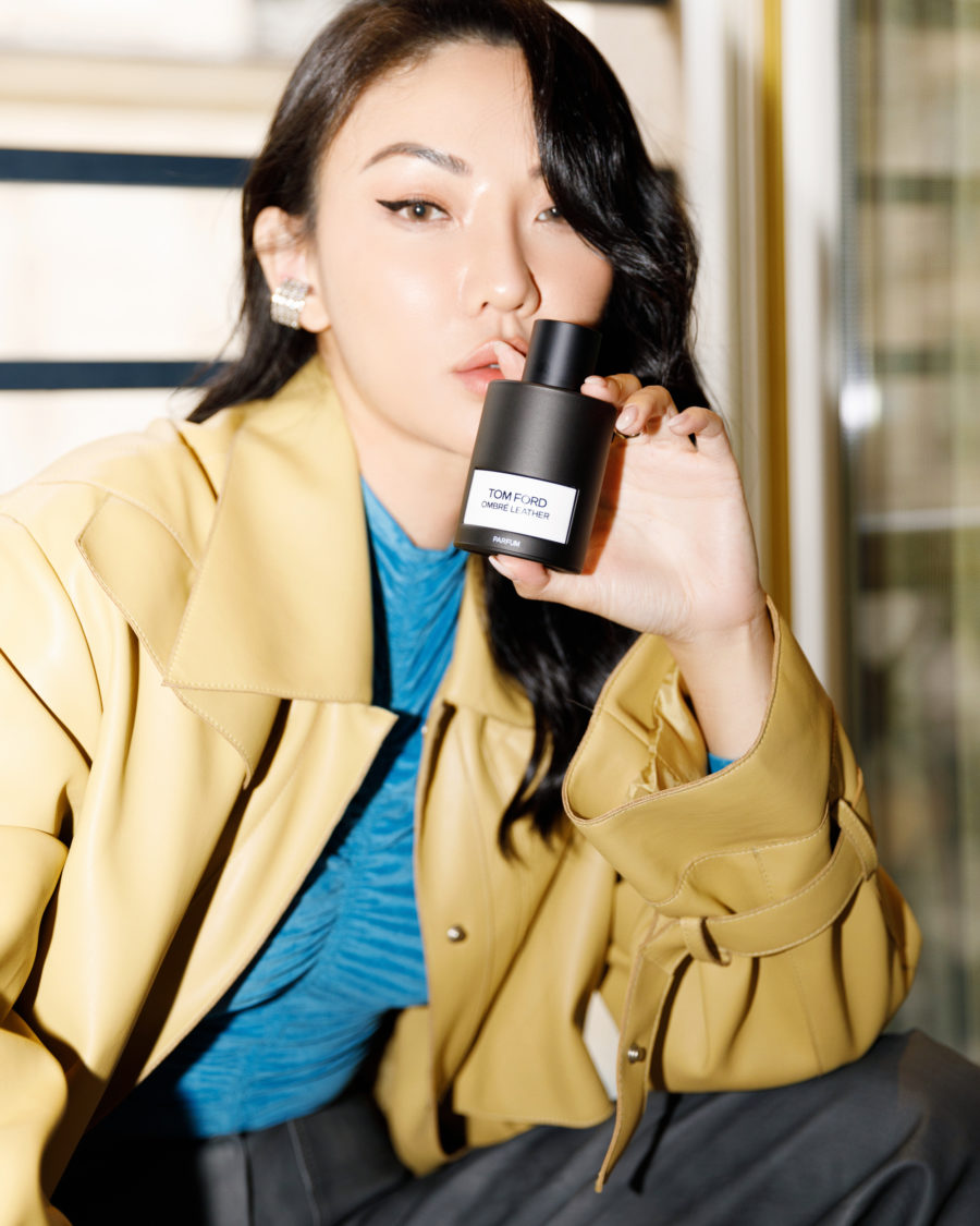 jessica wang wearing tom ford ombre leather perfume from the sephora holiday savings event // Jessica Wang - Notjessfashion.com