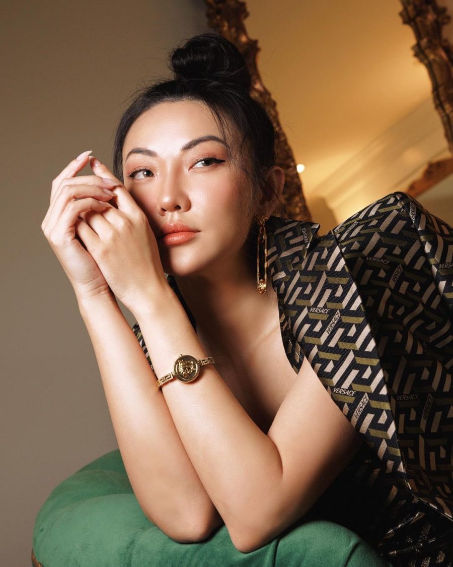 Jessica Wang wearing a fendi blazer while sharing her no-makeup makeup look // Jessica Wang - Notjessfashion.com